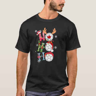 Rolig jul Ho Ho Ho fotboll Xmas Högtider T Shirt