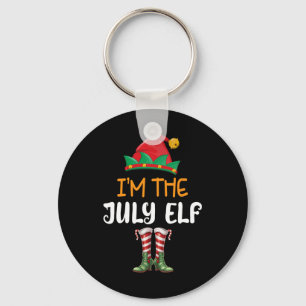 Rolig jul i juli jag är den juli tomte barn män nyckelring
