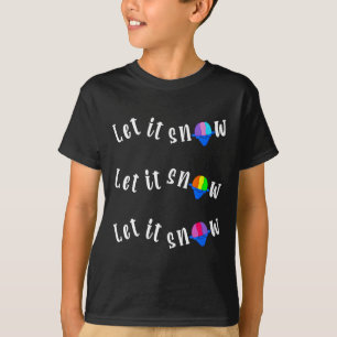 Rolig jul i juli Låt det snöa kon rakat is T Shirt