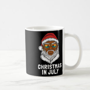Rolig jul i juli Santa solglasögon sommarlov Kaffemugg