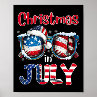 Rolig jul i juli-tröja sommar strand semester poster