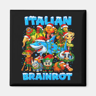 Rolig jul italiensk hjärnrot Italiensk hjärnrot Magnet