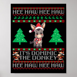 Rolig jul Italiensk jul åsna Dominic T Poster