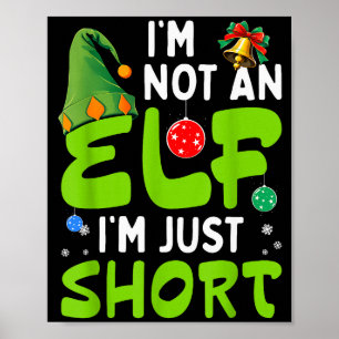 Rolig jul Jag är inte en tomte bara kort jul man Poster