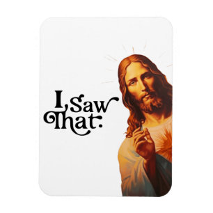 Rolig jul, jag såg att Jesus, jag såg det Magnet