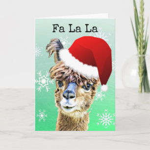 Rolig jul La La Lama Högtider Kort