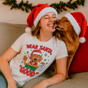 Rolig jul Labradoodle Personlig Sällskapsdjur Humo T Shirt