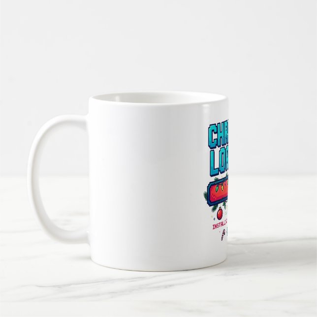 Rolig jul-laddning kaffemugg (Vänster)