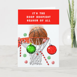 Rolig jul med basket helgkort