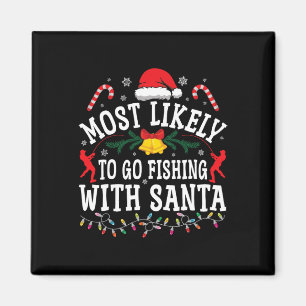 Rolig jul Mest sannolikt att fiska med Tomte Magnet