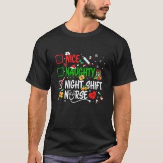 Rolig jul nattskiftssjuksköterska t shirt