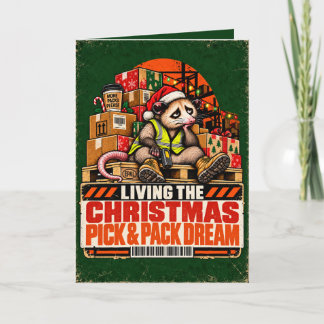 Rolig jul Pick & Pack Lager Holiday Helgkort