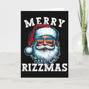 Rolig jul Rizz Meme God jul Rizzmas För trendiga Kort
