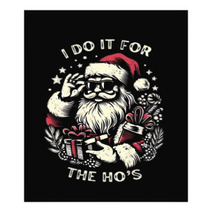 Rolig jul Santa Claus Jag gör det för Hos Mig Fototryck