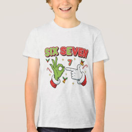 Rolig jul Sex Sju Grön Monster Holiday T Shirt