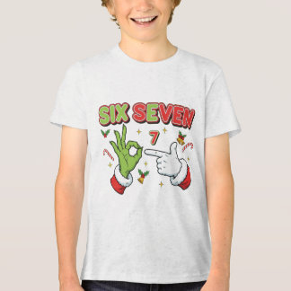 Rolig jul Sex Sju Grön Monster Holiday T Shirt