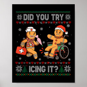Rolig jul sjuksköterska Har du försökt kyla det Gi Poster