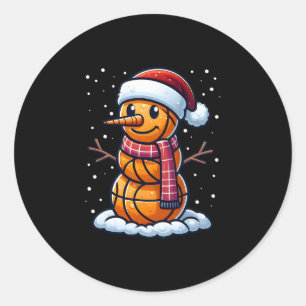 Rolig jul Skelett Snöman Tomte Skelett Pojkar M Runt Klistermärke