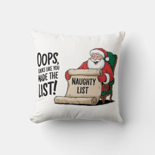 Rolig jul tomte elak lista juldesign kudde
