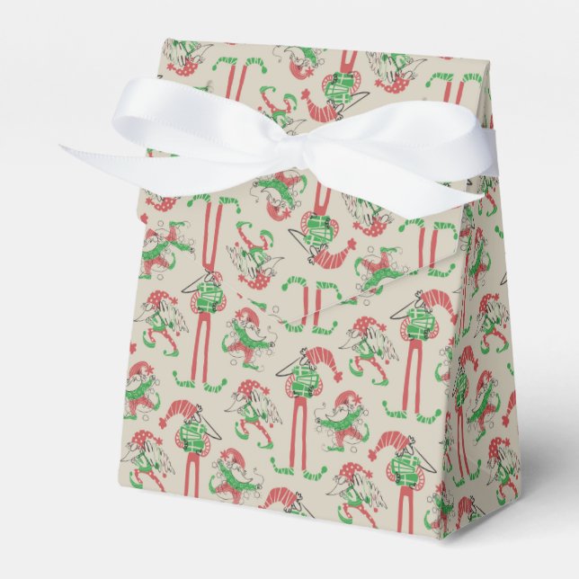 Rolig jul Tomte Gnome  Presentaskar (Framsidan Sidan)