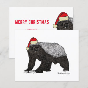 Rolig jul tomte honungsgrävling jul ironi