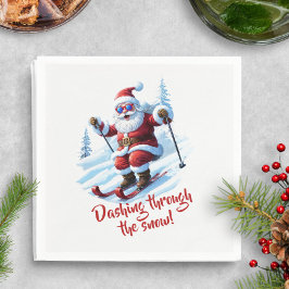 Rolig Jul tomte julpapper Pappersservett