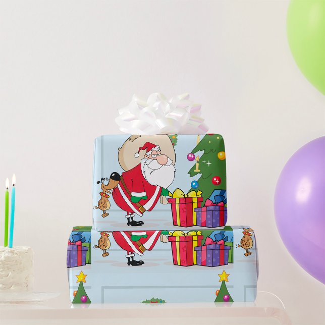 Rolig jul tomte presentpapper (Skapare uppladdad)