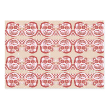 Rolig jul tomte retro röd rosa julfest