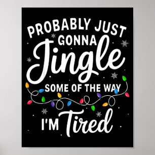 Rolig jul troligen jinglar lite på vägen jag är poster