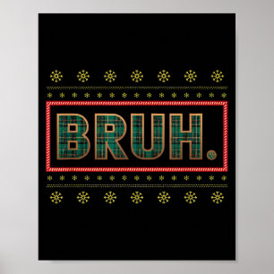 Rolig jul Xmas pyjamas män kvinnor familj Poster