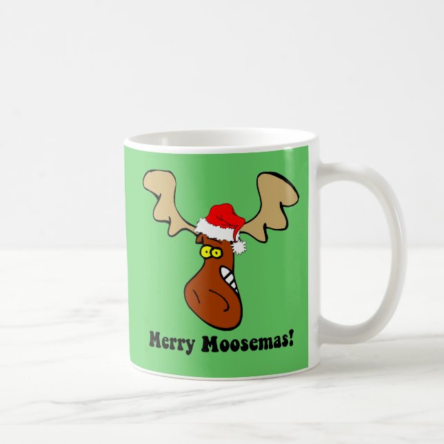 Rolig julälg kaffemugg (Höger)