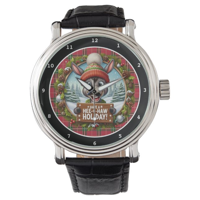 Rolig julåsnedekoration armbandsur (Framsida)
