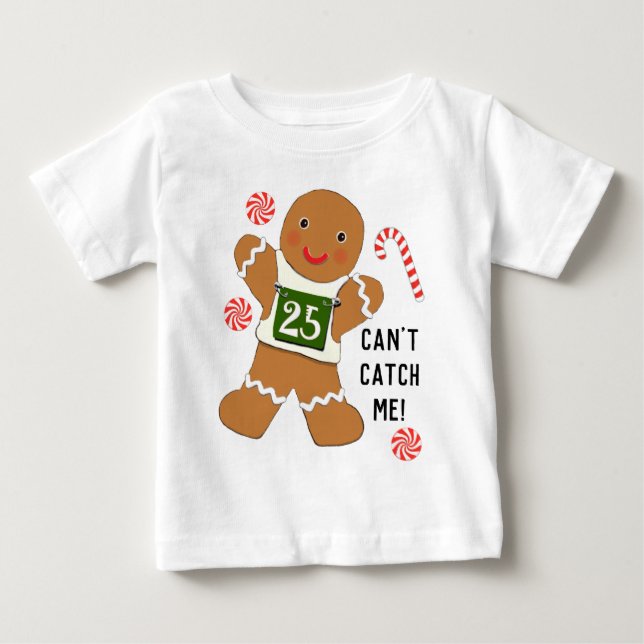 Rolig julbaby-t-shirt t shirt (Framsida)