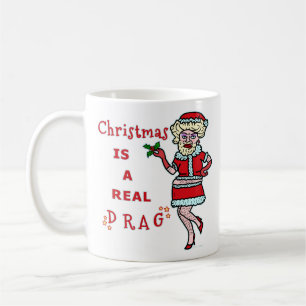 Rolig julBah Humbug Santa i friktion Kaffemugg