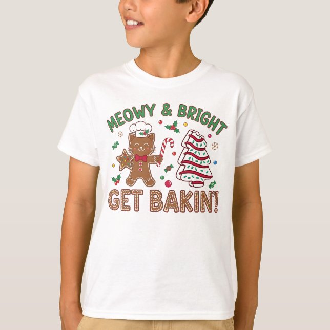 Rolig julbakeströja" t shirt (Framsida)