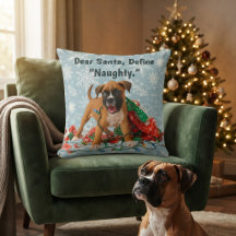 Rolig julboxerhund