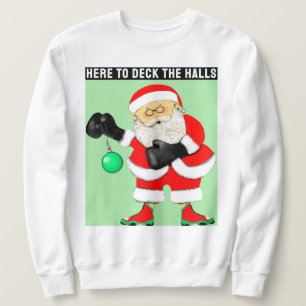 Rolig julboxning lång ärmad tröja