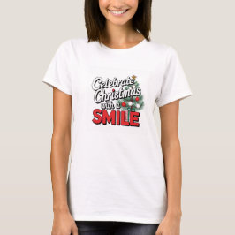 Rolig Julfirande Med Ett Leende T-Shirt
