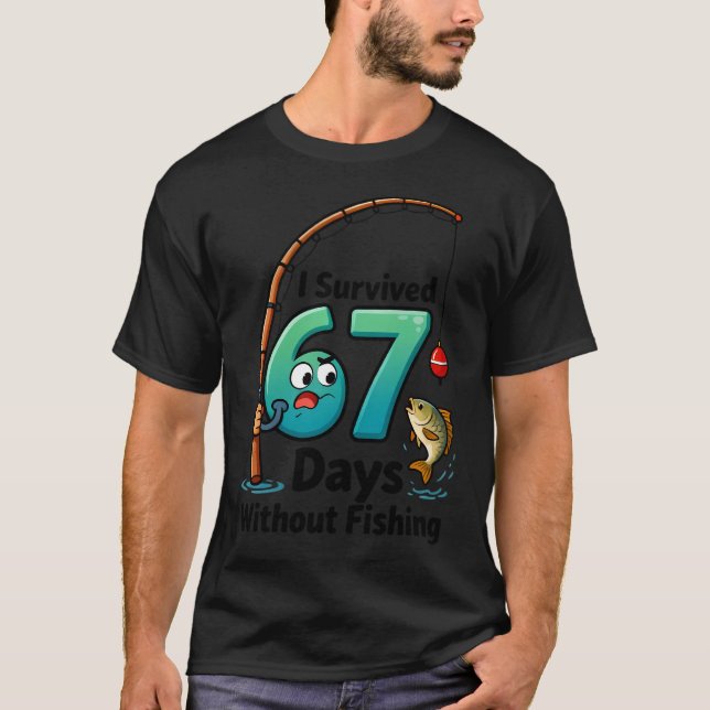 Rolig julfisk fisket Xmas T Shirt (Framsida)