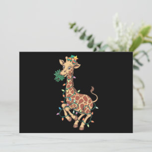 Rolig julgran Giraffälskare present kärlek Julkort