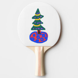 Rolig julgran pingisracket
