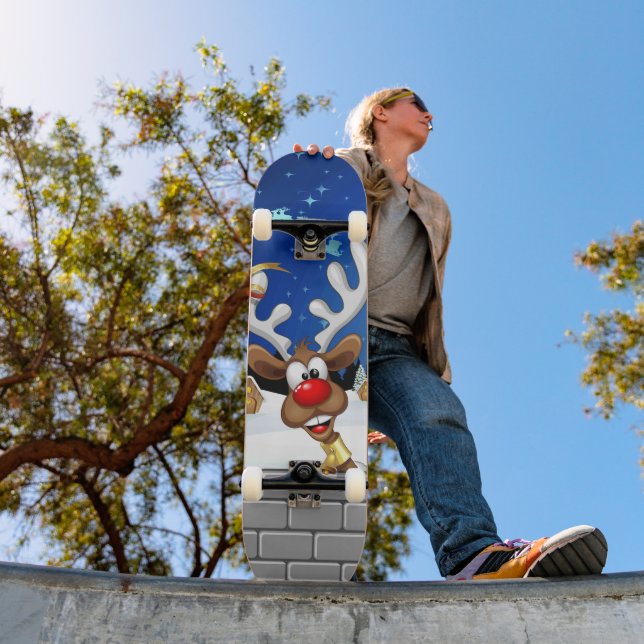 Rolig julgranstoppen Rädis Meme Mini Skateboard Bräda 18,5 Cm (Utomhus 1)