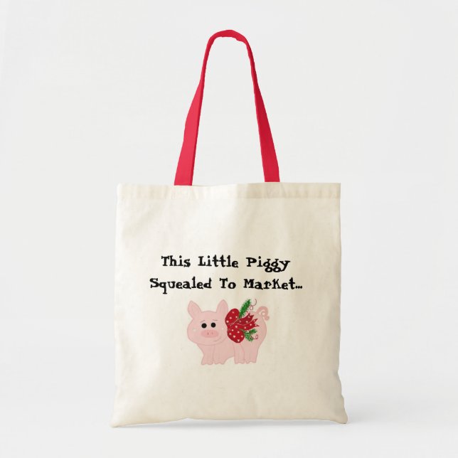 Rolig julgris tygkasse (Framsidan)