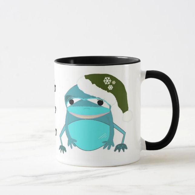 Rolig julgroda med talesätt mugg (Höger)
