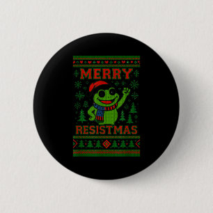 Rolig julgroda meme Resistmas semestern humor Knapp