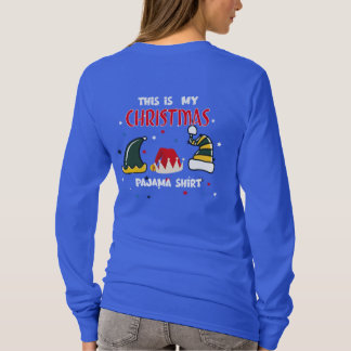 Rolig julhatt, julpyjamas, högtid t shirt