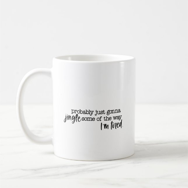Rolig Julhumor T-shirt för Anställda Kaffemugg (Vänster)