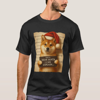 Rolig julhund - Söt Shiba Inu Tomtehatt Tröja