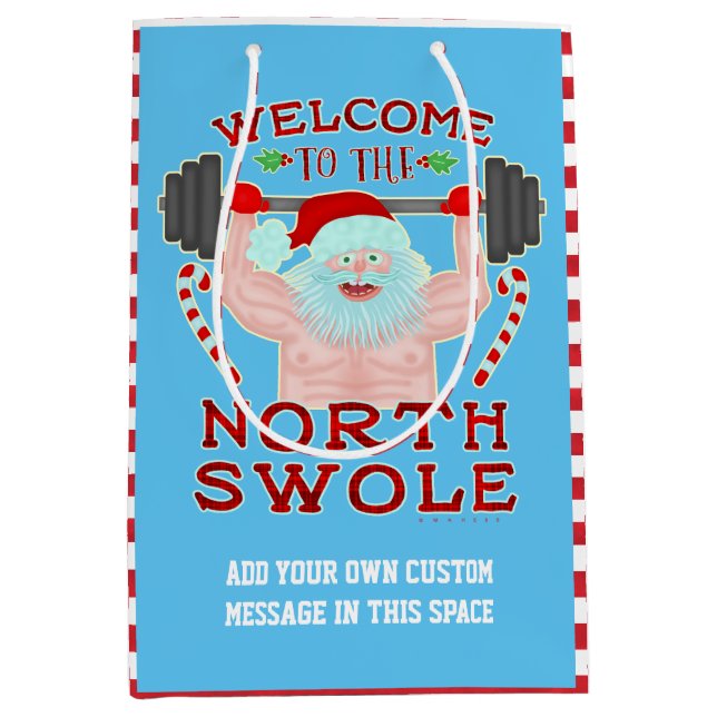 Rolig juljultomtenSwole Weightlifter (Framsidan)