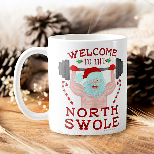 Rolig juljultomtenSwole Weightlifter Kaffemugg